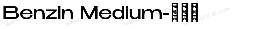 Benzin Medium字体转换
